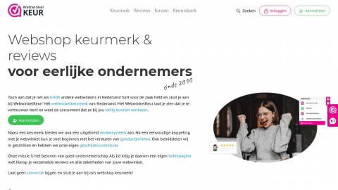 Reviews over WebwinkelKeur.nl