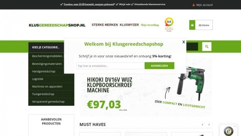 Reviews over Klusgereedschapshop.nl