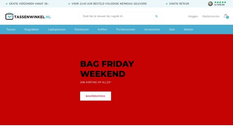 Reviews over Tassenwinkel.nl