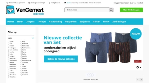 Reviews over Van Gemert Ondermode
