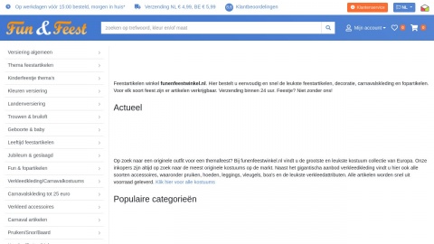Reviews over Funenfeestwinkel.nl